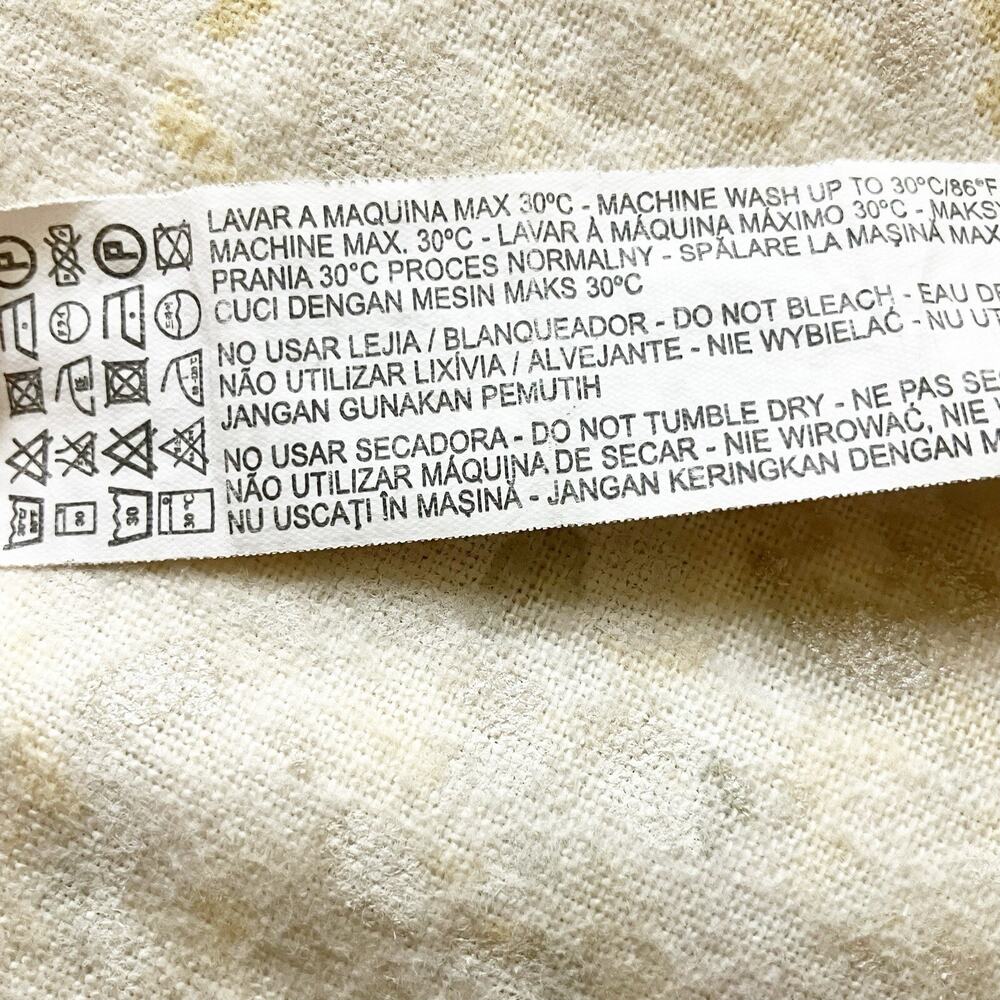 Zara Woman XS Wide Leg Cropped Pants Pockets Ochre Yellow Orange - Picture 7 of 7